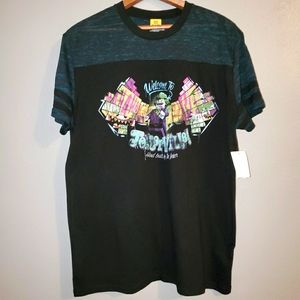 lego Jokersville DC Comics black tshirt